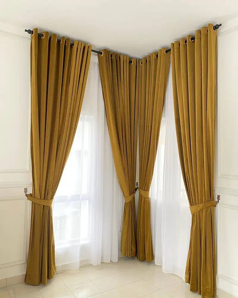 Gorden Vertikal/Vertical Blinds Roll/Roller Krey Wallpaper Dinding 3D