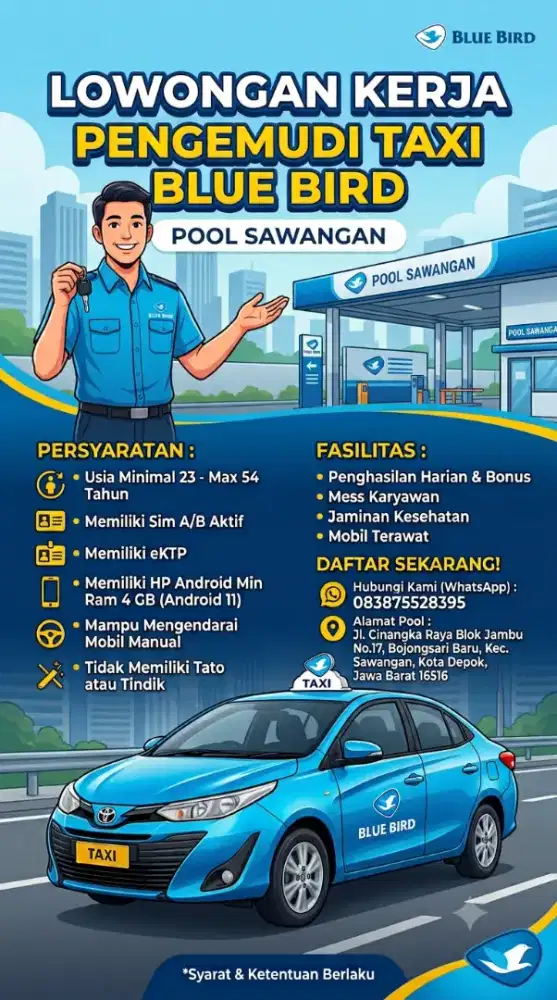 Punya SIM? Yuk Gabung Jadi Driver Blue Bird!