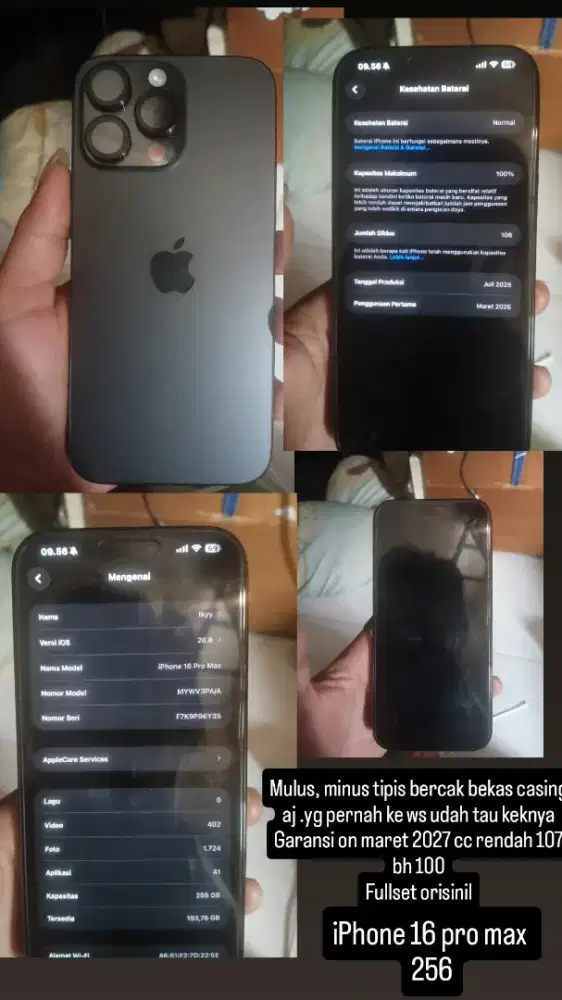 IPHONE 16 PRO MAX 256