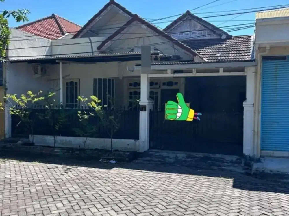Disewakan rumah 1 lantai ada mezanin, hadap danau, nirwana eksekutif blok CC, Surabaya Timur