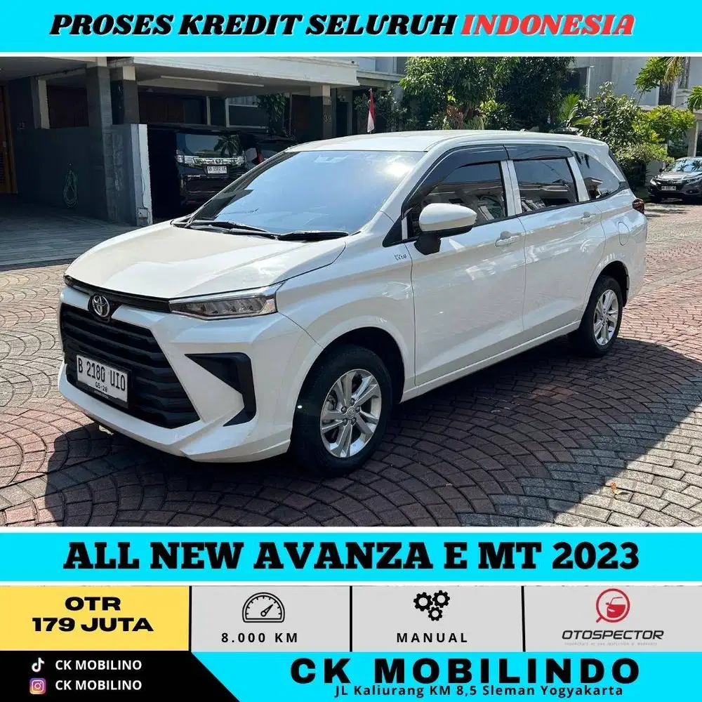 ALL NEW AVANZA E MT 2023 Antik km 8rb asli