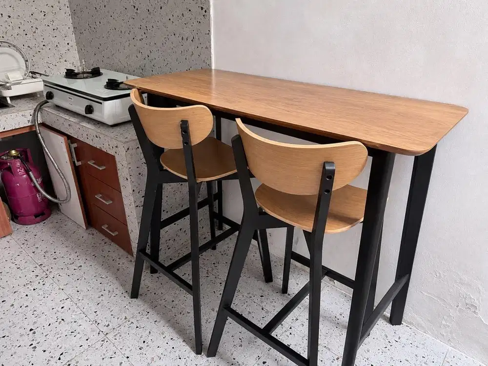 INFORMA - 1 set bar table / meja kursi bar