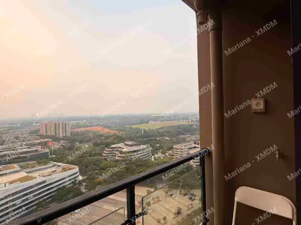 DISEWAKAN APARTEMENFURNISHED SKY HOUSE LEONI ,LANTAI 32 ,VIEW CANTIK