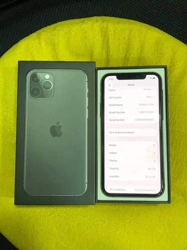iPhone 11 Pro 64G Space Gray ex inter