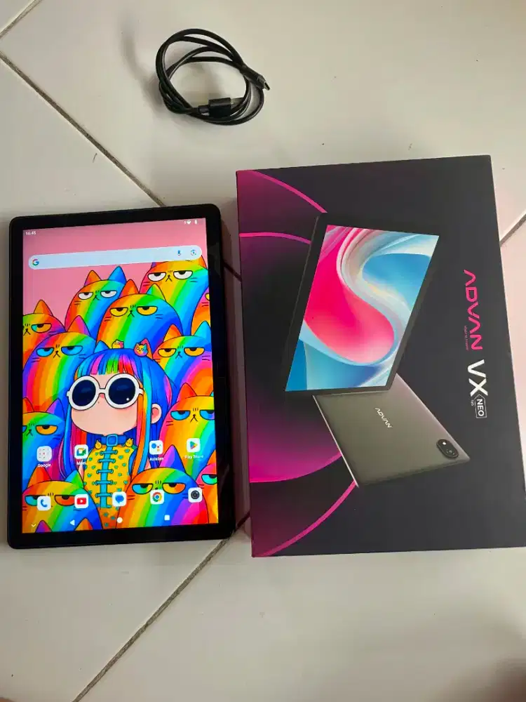 Advan Tab VX Neo 2024. Layar 11 inc,ram 4+4/128GB