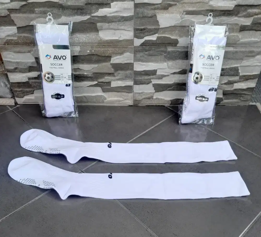 Kaos Kaki Avo R8 Panjang Putih Anti Slip Original