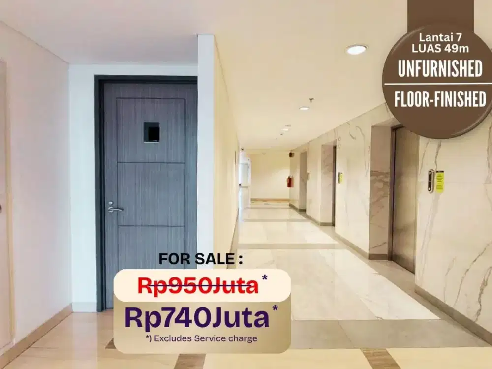 Apartment dijual murah PRAXIS Surabaya Pusat [49m] Apartment for sale dekat siloam tunjungan