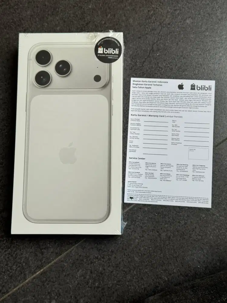Iphone 17 Pro Max 256GB (Silver) Segel