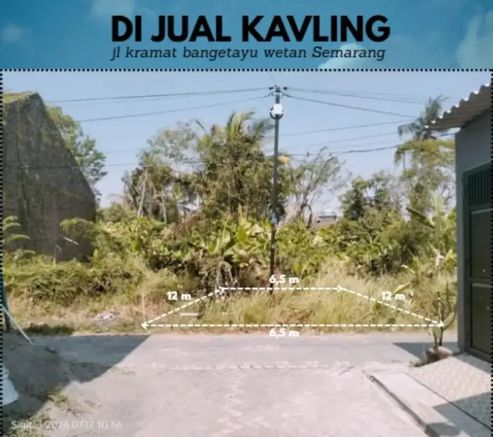 Di jual tanah di banget ayu wetan semarang