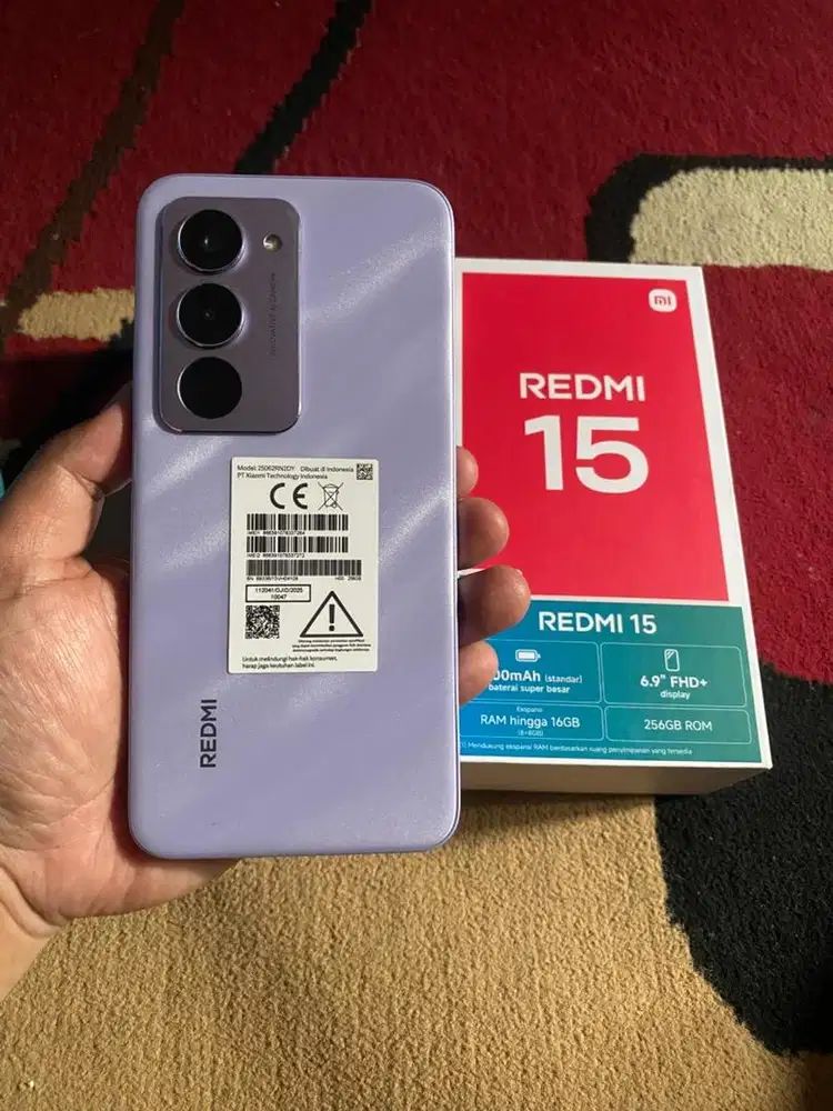 BISMILLAH REDMI 15 RAM 8/256 FULSET MULUS