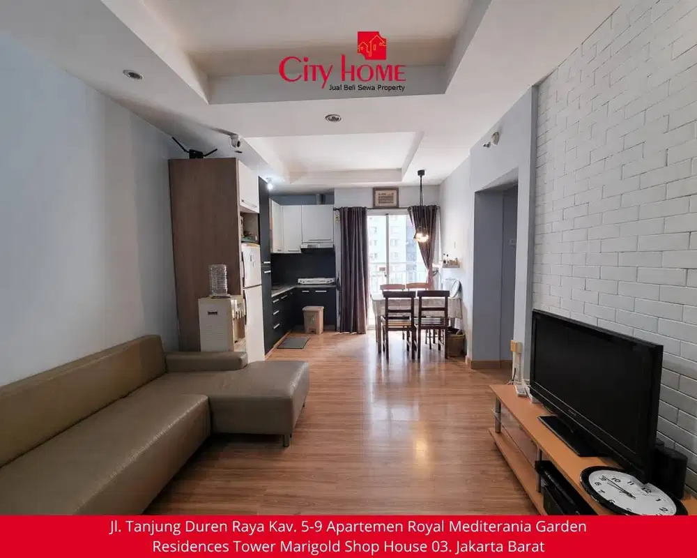 Dijual Apartemen 3 BR Furnished di Mediterania Garden Residence 2