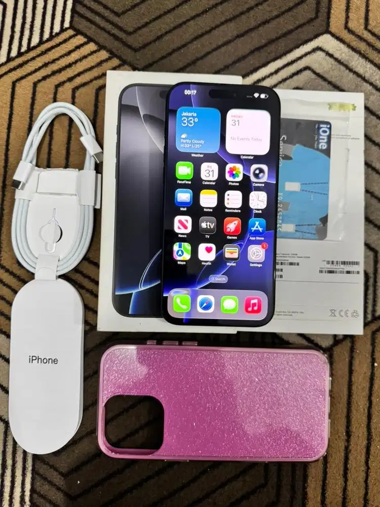 iPhone 16 Promax 256GB resmi Beacukai (setara iBox)