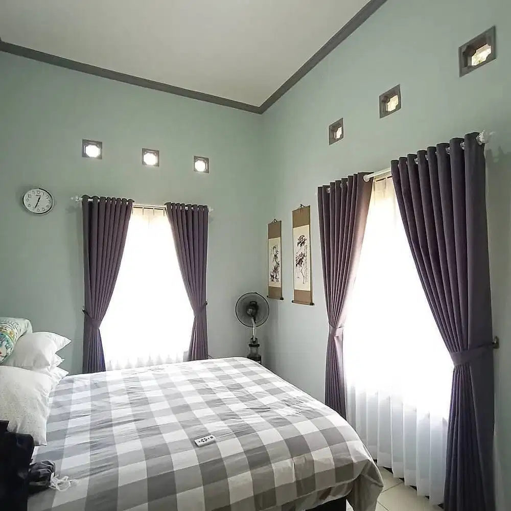 Gorden Vertikal/Vertical Blinds Roll/Roller Krey Wallpaper Dinding 3D
