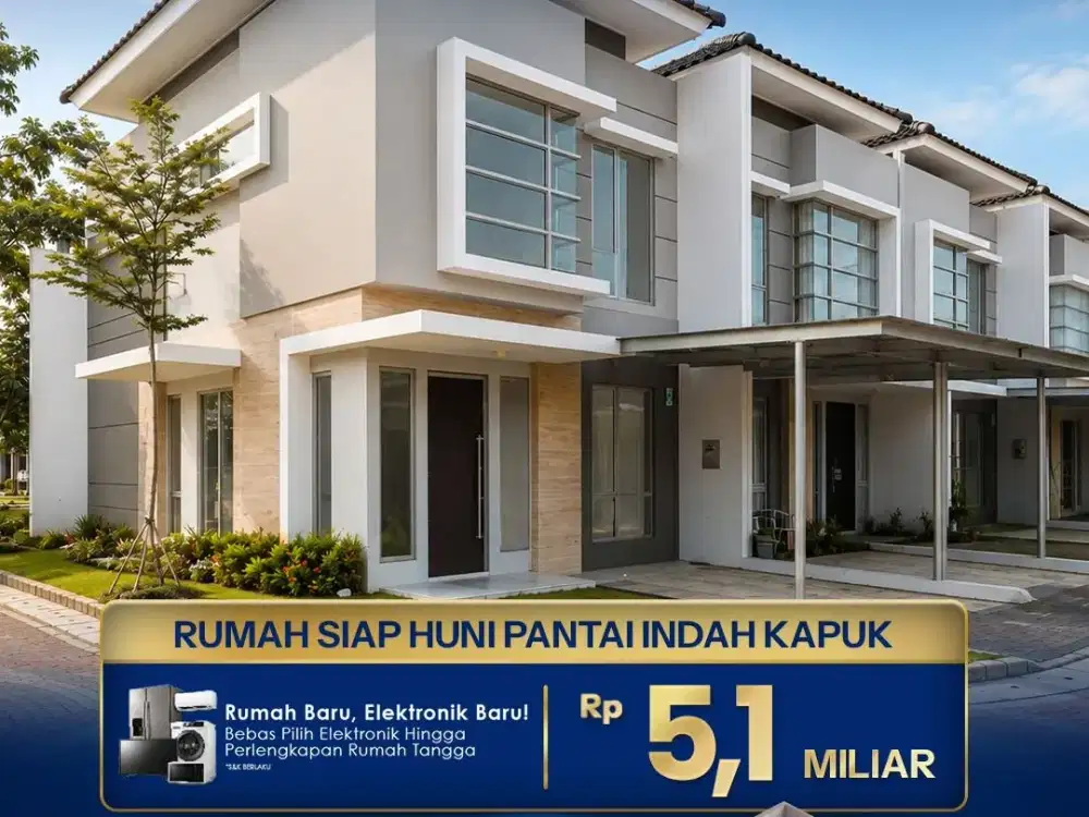 Dijual Rumah Siap Huni Pantai Indah Kapuk Golf Island Type OLIVE
