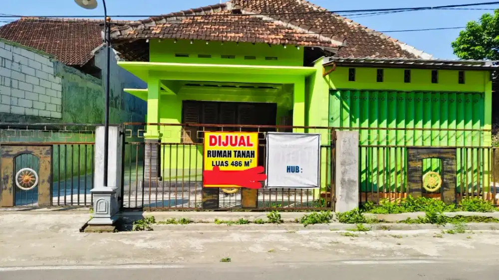 DI JUAL RUMAH TANAH  LUAS 486 METER PERSEGI