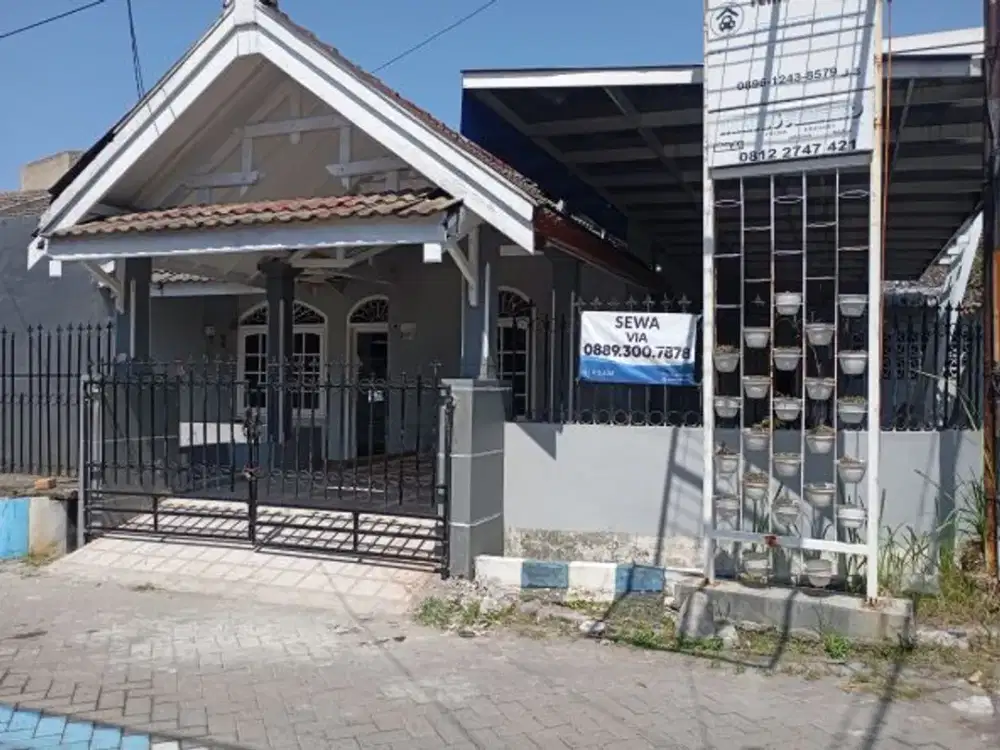 Sewa Rumah Pojok Siap Huni, Rungkut Permai, SBY Selatan Timur