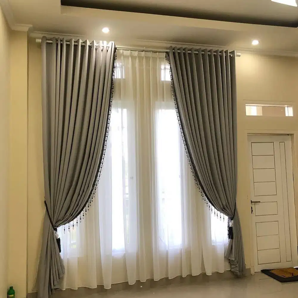 Jasa Pasang Gorden Custom Wallpaper Dinding 3D Gordyn Hordeng Korden