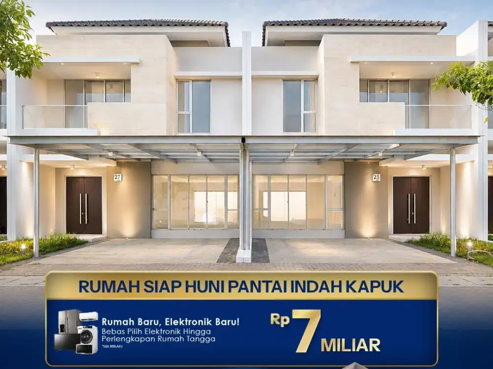 Dijual Rumah Siap Huni Pantai Indah Kapuk Golf Island Type PALM