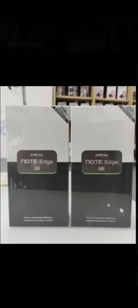 Infinix note edge 5G 8/256 layar lengkung
