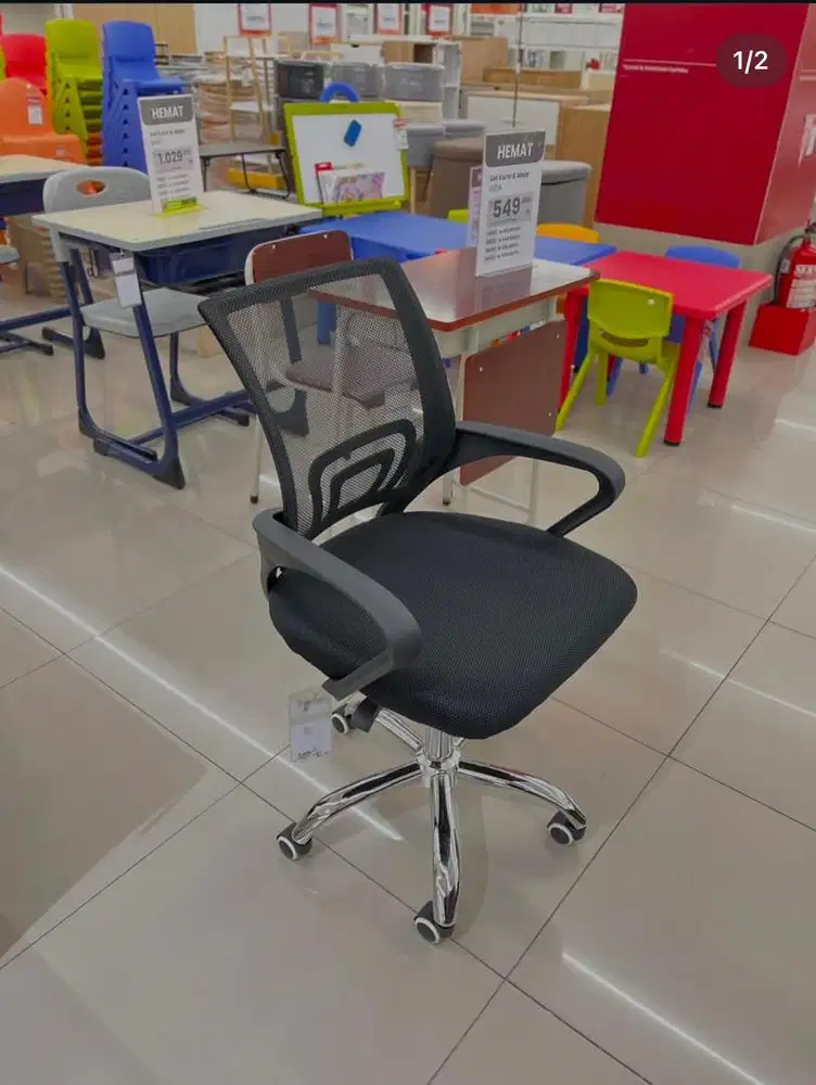 Kursi kantor lyon black by selma