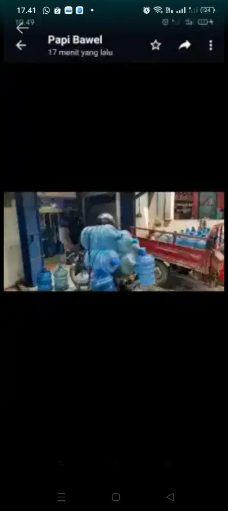 Dibutuhkan karyawan utk bagian antar jemput galon..