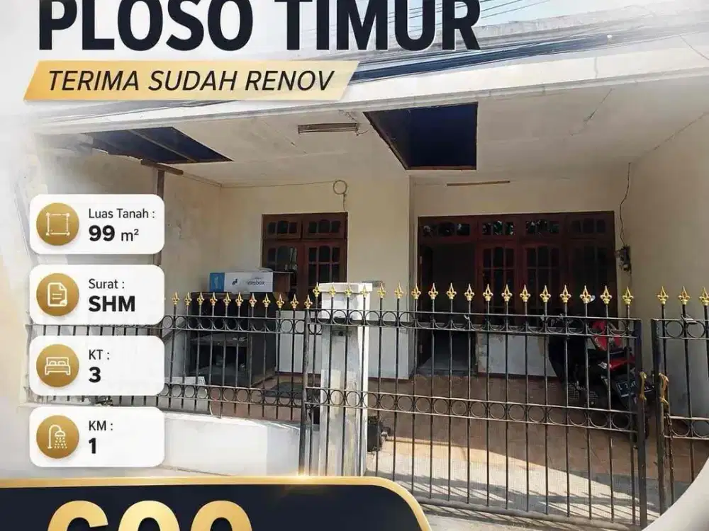 600 juta Terima siap huni‼Ploso Timur