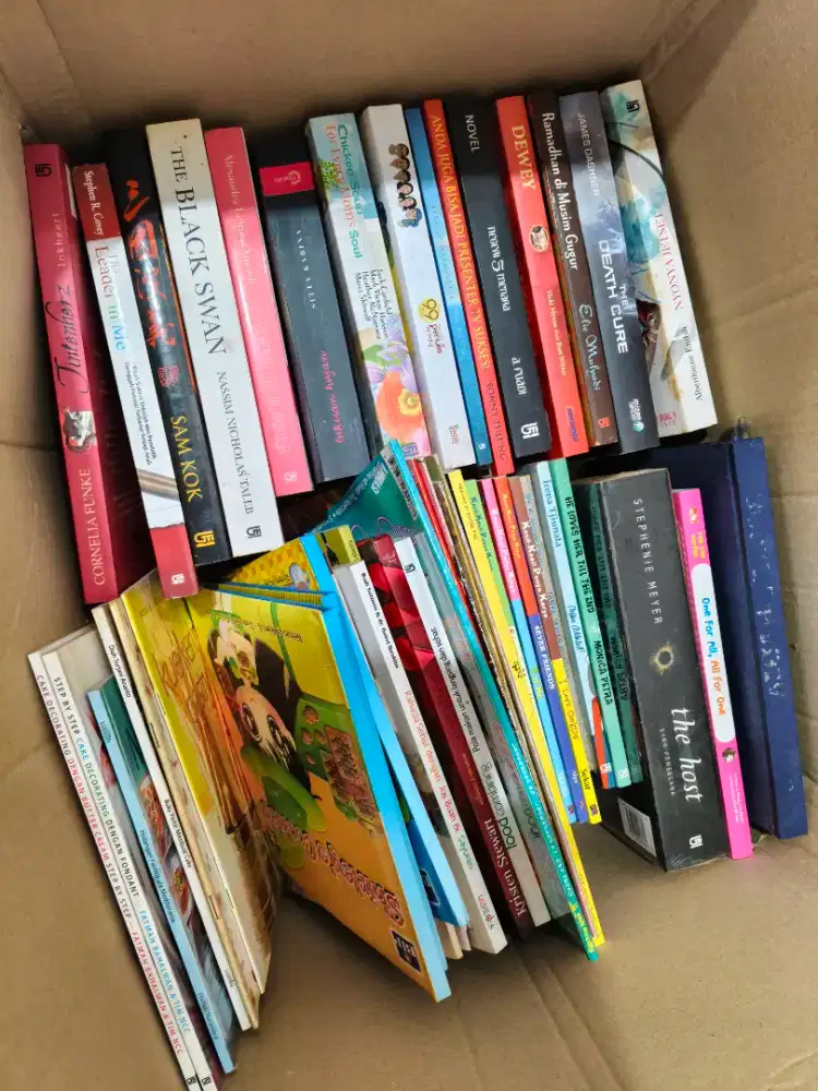 Buku Novel, Resep Masakan, Kecantikan dan cerita anak2