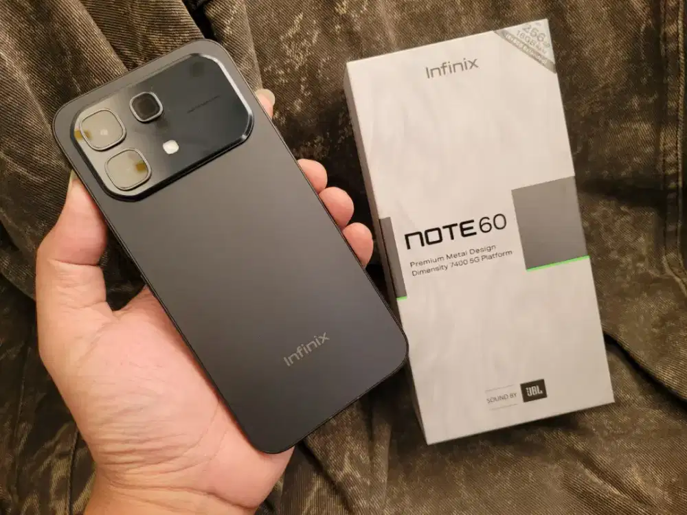 Infinix Note 60 5G ram 8/256gb mulus fullset original nominus