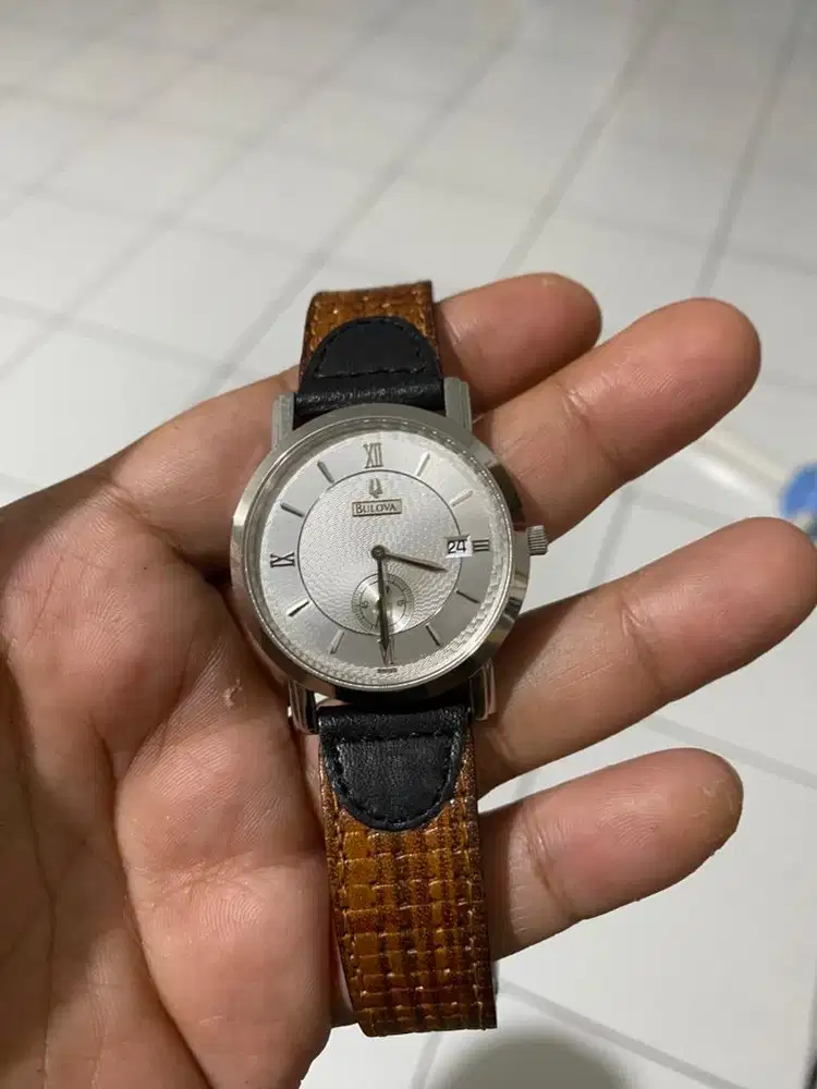 Jam tangan Bulova Gold plated mulus original swissmade