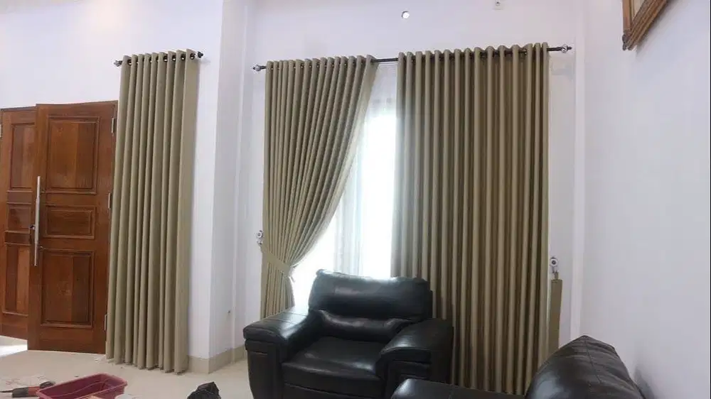 Gorden Vertikal/Vertical Blinds Roll/Roller Krey Wallpaper Dinding 3D