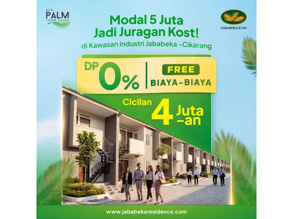 New Palm Townhouse Tipe 40/45 - Jababeka Residence