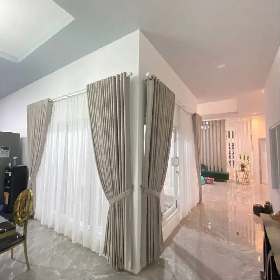 Gorden Vertikal/Vertical Blinds Roll/Roller Krey Wallpaper Dinding 3D