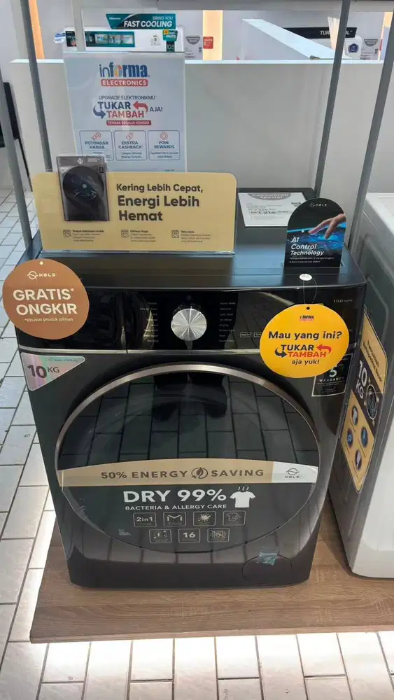 Mesin cuci kels 10 KG
