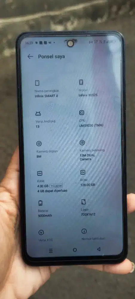 Hp infinix smart 8 ram4+4/128