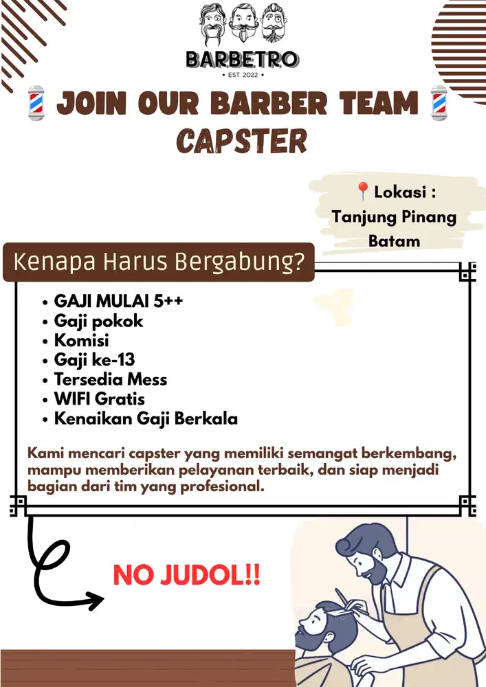 Dibutuhkan Capster (Urgent)