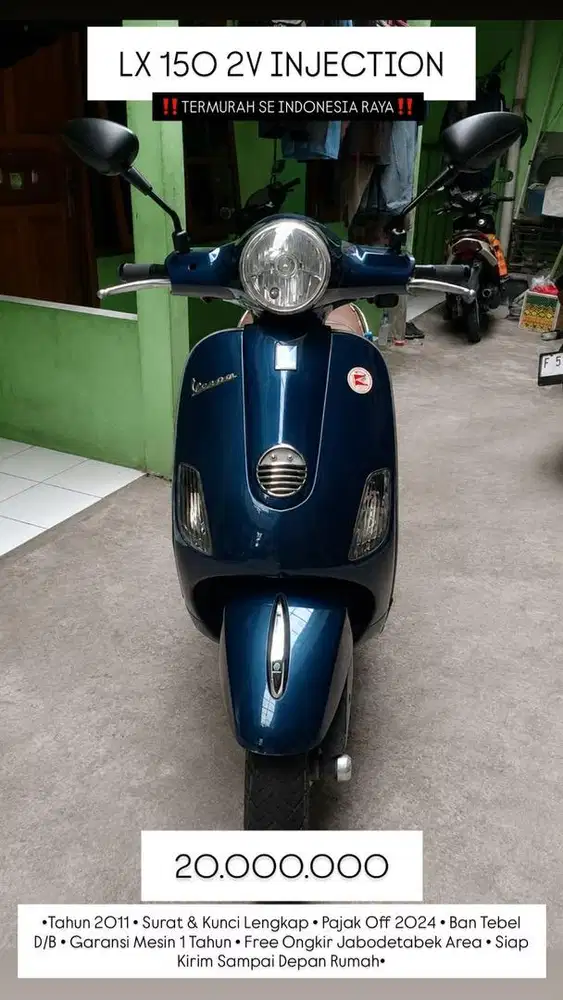 VESPA LX 150 2V INJECTION 2011 TERMURAH