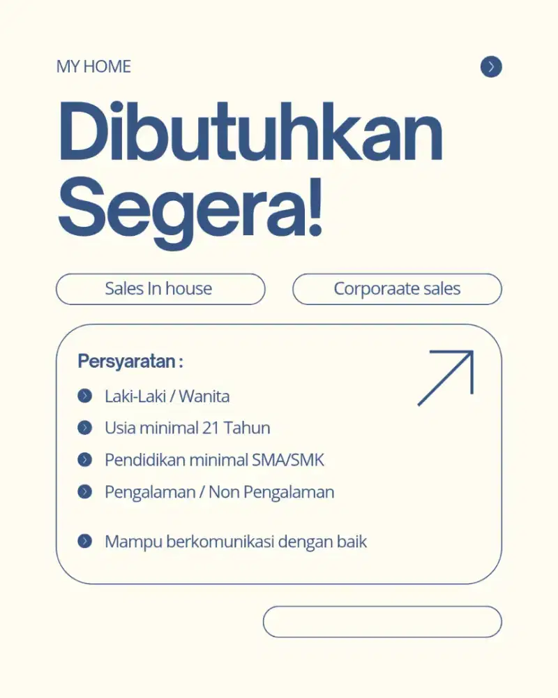 DI BUTUHKAN SEGERA