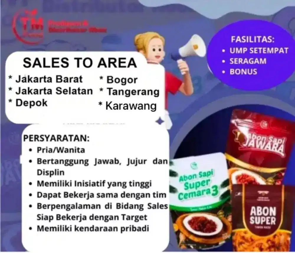 LOWONGAN UNTUK PRIA DAN WANITA