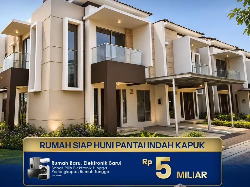 Dijual Rumah Siap Huni Pantai Indah Kapuk Golf Island  Golf Island At Pantai Indah Kapuk Type PAPYRUS