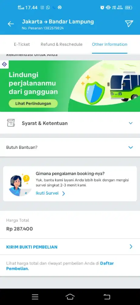 TIKETBUS DAMRI JKT-LPG 16/8/26