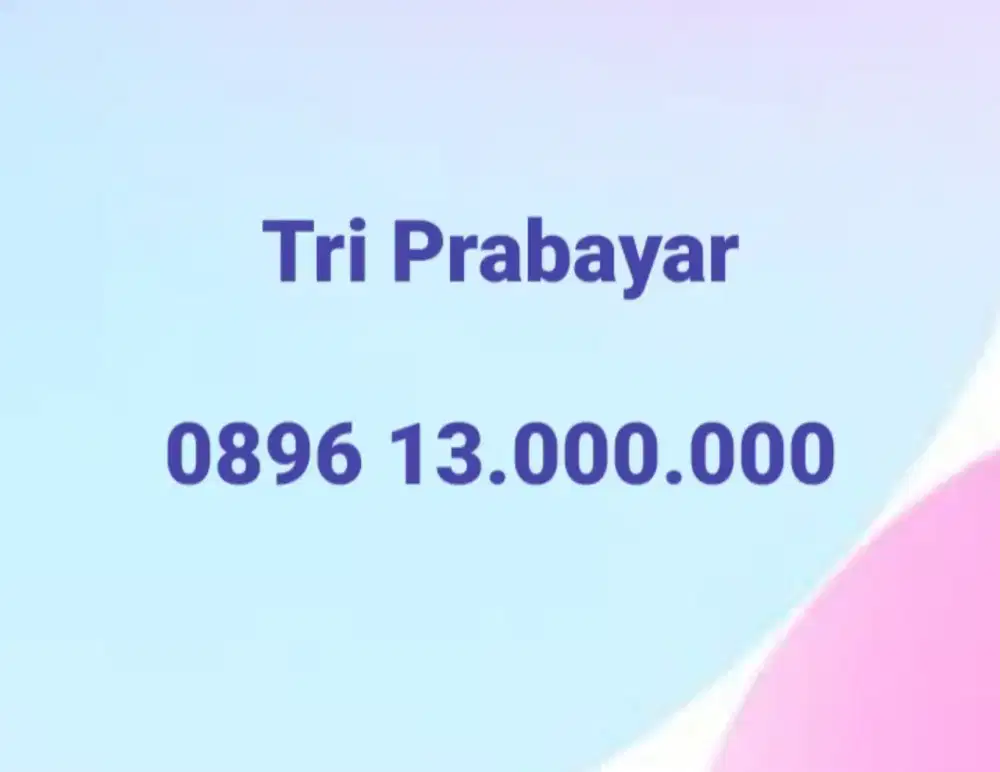 Perdana kartu tri hexa exclusive prabayar