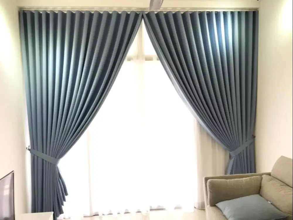 Jasa Pasang Gorden Custom Wallpaper Dinding 3D Gordyn Hordeng Korden