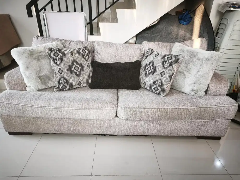 Jual sofa informa lebar abu terang: 240 x 110cm