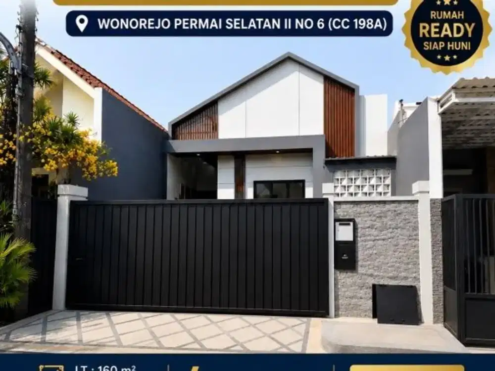 Dijual Rumah Baru 1 Lantai Nirwana Eksekutif Wonorejo Permai Selatan II