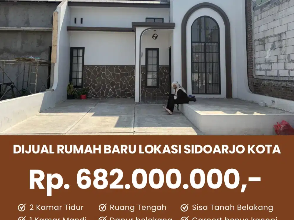 Jual rumah baru lokasi Metro mansion Sidoarjo kota