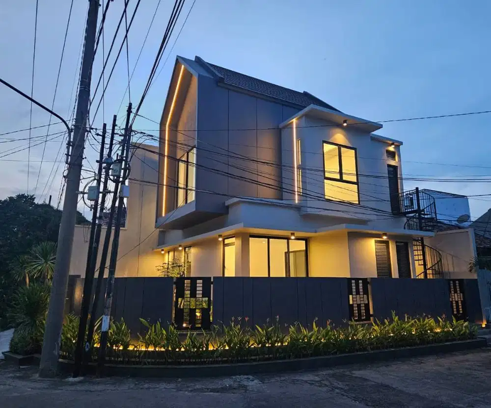 DIJUAL RUMAH HOOK SCANDINAVIAN STYLE GRESS DI BABATAN PANTAI KENJERAN