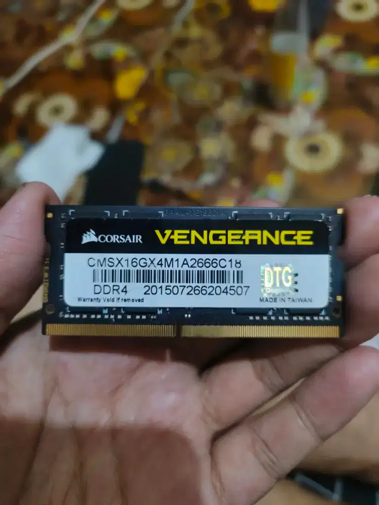 Ram sodimm corsair 16 gb ddr4 2666mhz