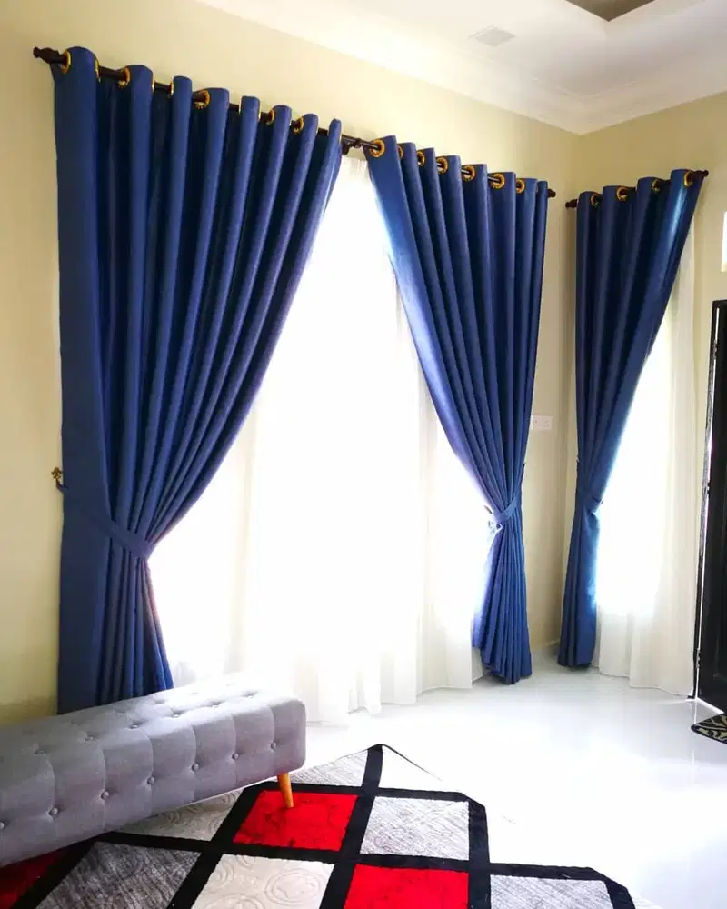 Gorden Vertikal/Vertical Blinds Roll/Roller Krey Wallpaper Dinding 3D