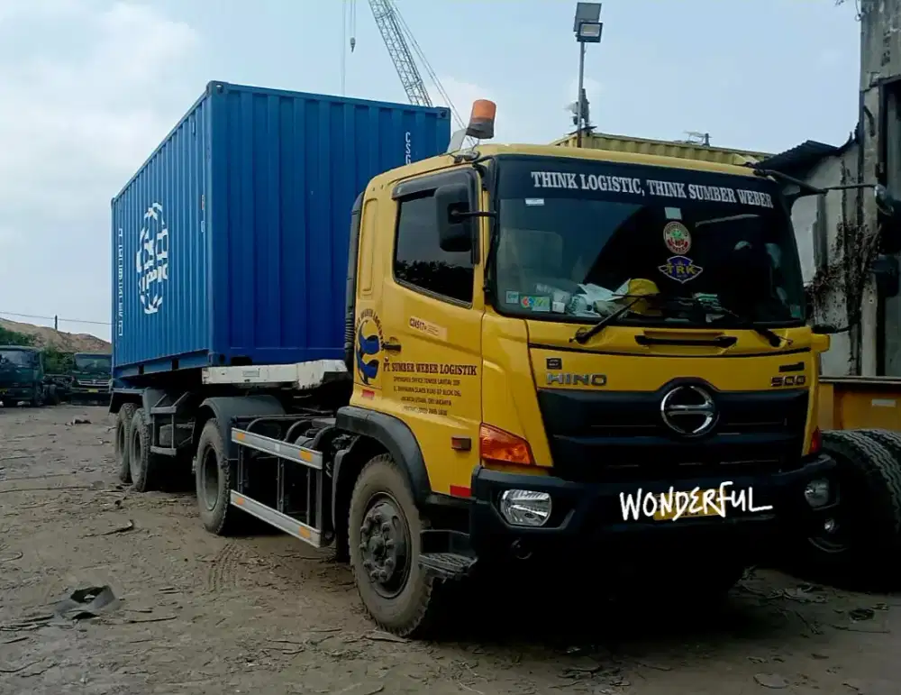 Hino Lohan 500 FG 260 TH Traktor Head Trailer 6ban Ors Bio Solar GIGA