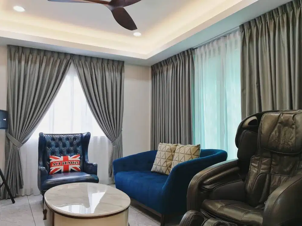 Gorden Vertikal/Vertical Blinds Roll/Roller Krey Wallpaper Dinding 3D